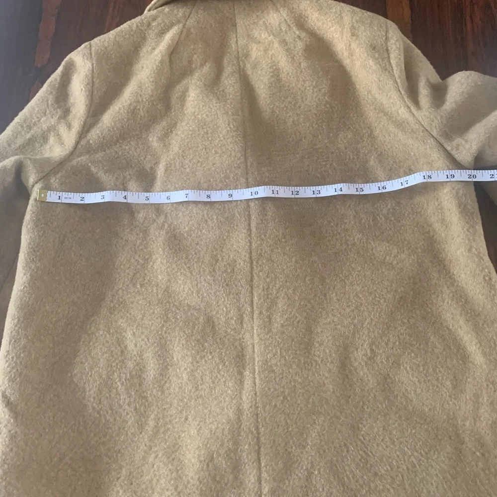 ❤️ 89. Vintage Classic Tan Wool Coat - Modern fit ❤️ - Picture 10 of 15
